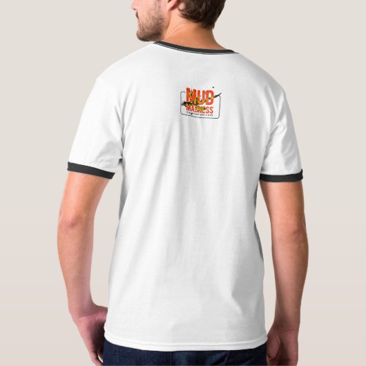 Mud Madness | Männerklingeln T-Shirt (Rückseite)