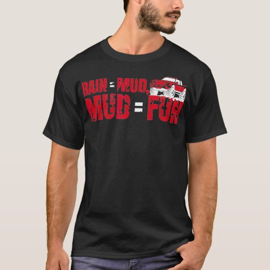 Mud Racing Tshirt American Mens Mud Bogging Gesche (Vorderseite)