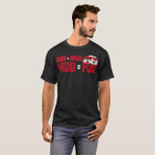 Mud Racing Tshirt American Mens Mud Bogging Gesche (Vorne ganz)