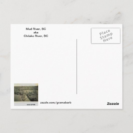 Mud River, BC Memory Postcard Postkarte (Rückseite)