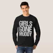Mud Run Marathon Runner Gift Girls Gone Muddy T-Shirt (Vorne ganz)