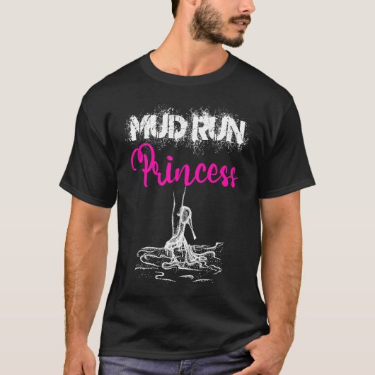 Mud Run Princess Women Mud Runner Hindernis Race M T-Shirt (Vorderseite)