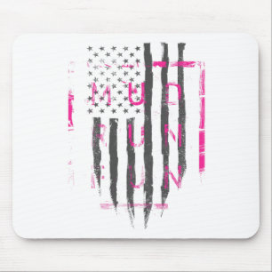 Mud Run Spaß Usa Flagge Pink Mudder Trail Laufen U Mousepad