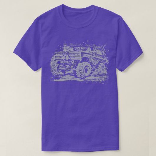 Mud Truck Bogger Mudding  T-Shirt (Design vorne)