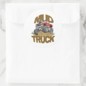 Mud Truck Chevy Runder Aufkleber (Tasche)