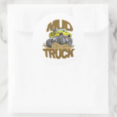Mud Truck Dodge Runder Aufkleber (Tasche)