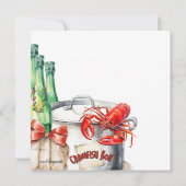 Mudbug | Crawfish Boil Party Einladung (Rückseite)