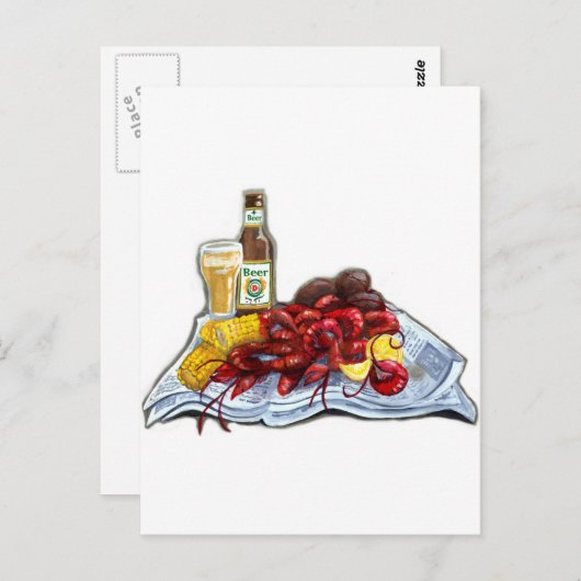 Mudbugs and Brew Postkarte (Vorne/Hinten)
