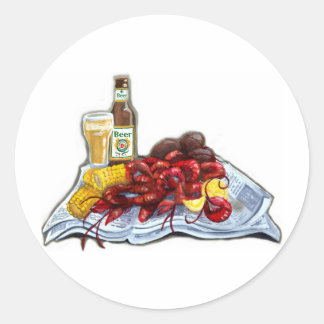 Mudbugs and Brew Runder Aufkleber