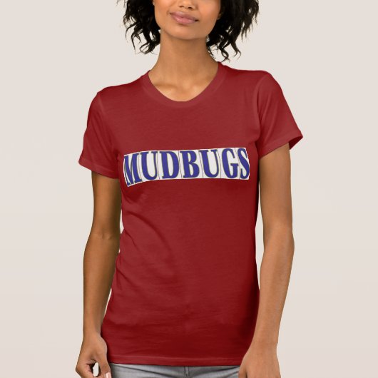 MUDBUGS in blauen Tiles T-Shirt (Vorderseite)