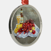 Mudbugs und Bier-Verzierung Ornament Aus Metall (Rechts)