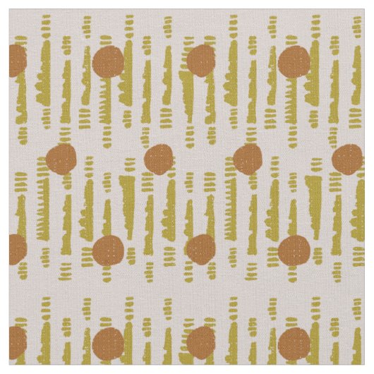 Mudcloth abstrakt modern Soala geometrischer Kreis Stoff (Nahaufnahme)