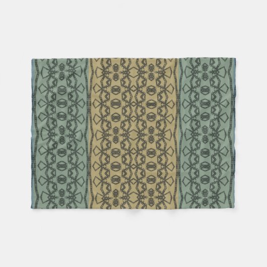 Mudcloth Geometric Muster Fleecedecke (Vorderseite (Horizontal))