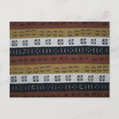 Mudcloth Number 1 Postkarte (Vorderseite)
