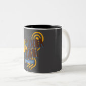 Mudda Biddi - Australien Zweifarbige Tasse (VorderseiteRechts)