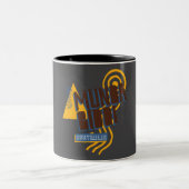 Mudda Biddi - Australien Zweifarbige Tasse (Mittel)
