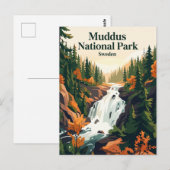 Muddus-Nationalpark Schweden Postkarte (Vorne/Hinten)