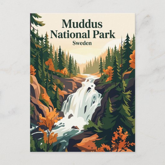 Muddus-Nationalpark Schweden Postkarte (Vorderseite)