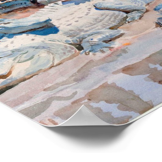 Muddy Alligators By John Singer Sargent Poster (Ecke)