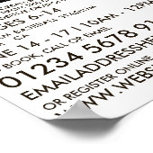 Muddy Baseball Bat, Baseball Camp-Werbung Poster (Ecke)