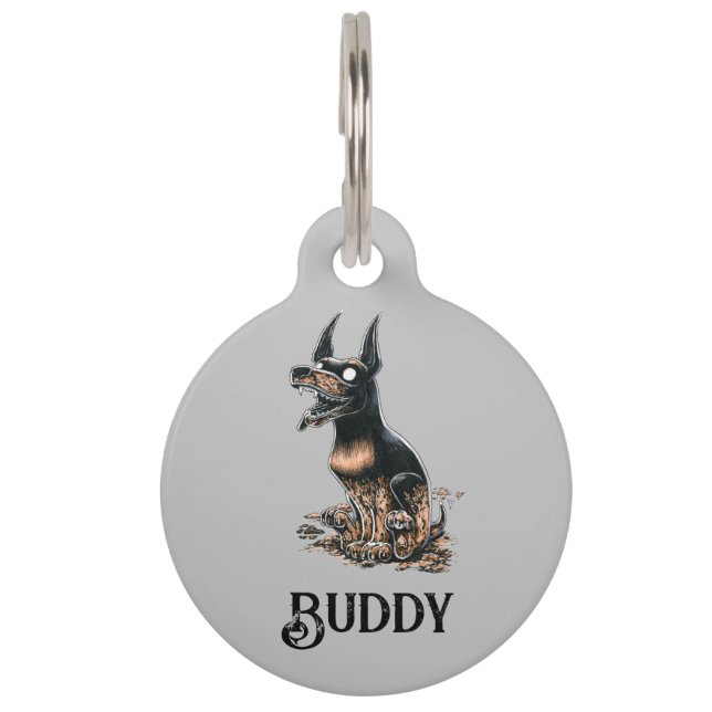 Muddy Boo Buddy Pet ID Tag Haustiermarke (Vorderseite)