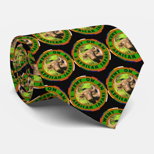 Muddy Buffalo Africa Circle Neck Tie Krawatte (Gerollt)