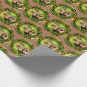 Muddy Buffalo African Safari Wrapping Paper Geschenkpapier (Ecke)