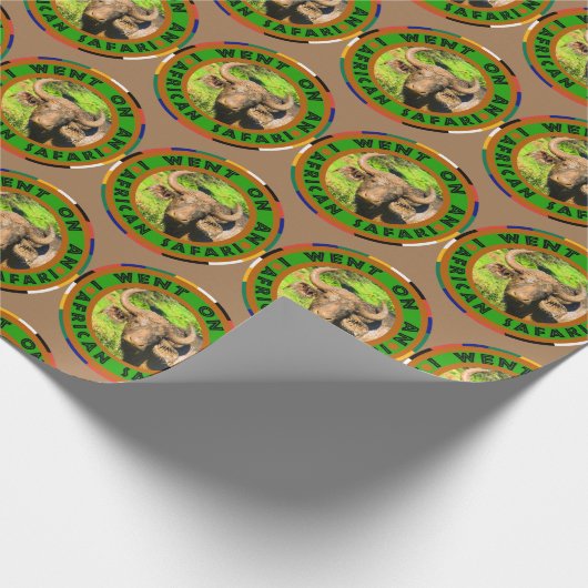 Muddy Buffalo African Safari Wrapping Paper Geschenkpapier (Ecke)
