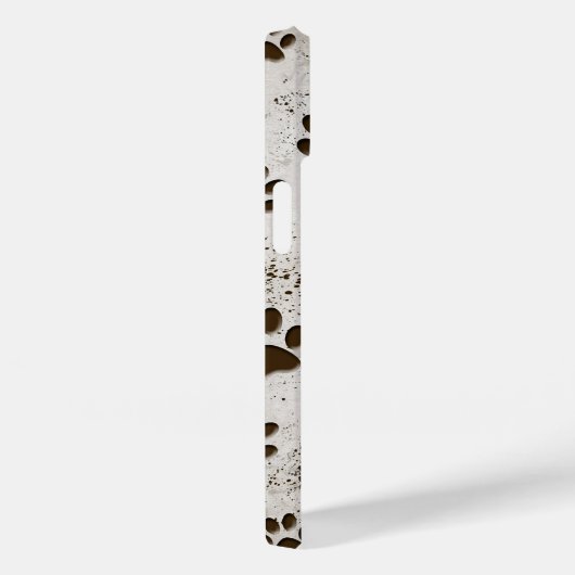 Muddy Dog Paw Prints Case-Mate iPhone Hülle (Rückseite / Rechts)