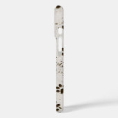 Muddy Dog Paws Prints Case-Mate iPhone Hülle (Rückseite / Links)