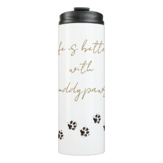 Muddy Dog Paws Thermobecher Thermosbecher