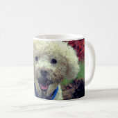 Muddy Faced Poodle Funny Dog Personalisiert Kaffeetasse (VorderseiteRechts)