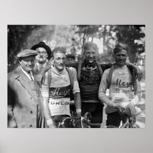 Muddy Faces Tour de France 1928 Nach Bühne 10 Poster