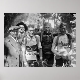 Muddy Faces Tour de France 1928 Nach Bühne 10 Poster