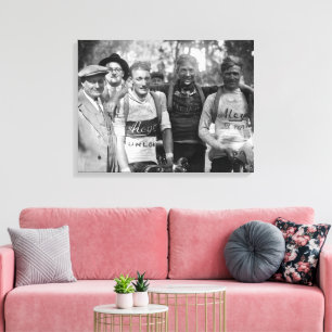 Muddy Faces Tour de France 1928 Nach der 10. Etapp Leinwanddruck