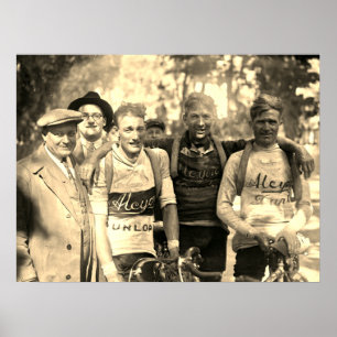 Muddy Faces Tour de France 1928 Nach der 10. Etapp Poster