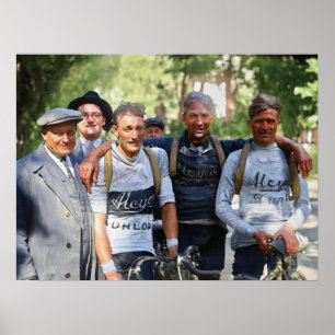 Muddy Faces Tour de France 1928 Nach Etappe 10 Poster