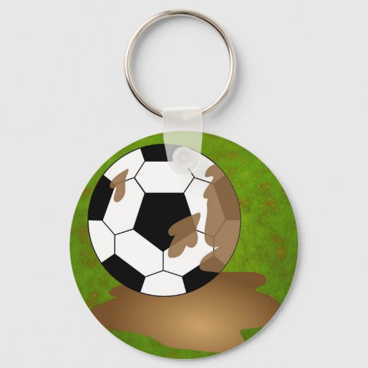 Muddy Football Schlüsselanhänger (Vorderseite)