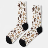 Muddy Paw Print Socks Socken (Linkes Detail)