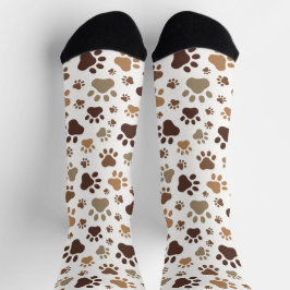 Muddy Paw Print Socks Socken