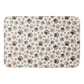 Muddy Paw Prints Bath Mat Badematte (Vorderseite)