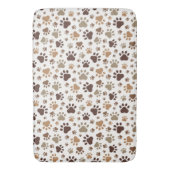 Muddy Paw Prints Bath Mat Badematte (Vorderseite Vertikal)