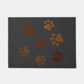 Muddy Paw Prints Fußmatte (Vorderseite)