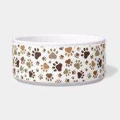 Muddy Paw Prints - Large Personalised Pet Bowl Napf (Links)