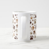 Muddy Paw Prints Mug Jumbo-Tasse (Rückseite)