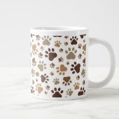 Muddy Paw Prints Mug Jumbo-Tasse (Rechts)