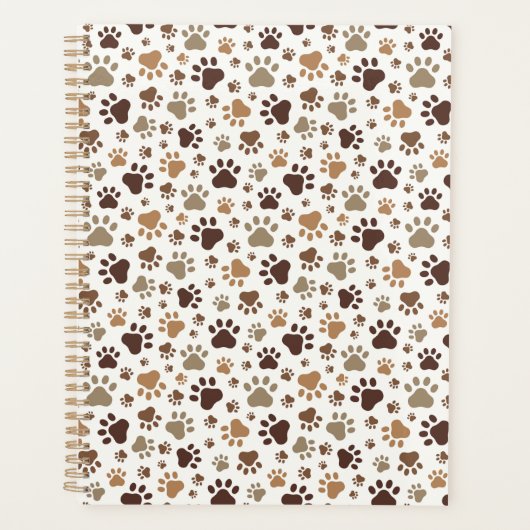 Muddy Paw Prints Planner Planer (Vorderseite)