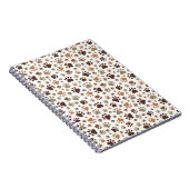 Muddy Paw Prints Spiral Notebook Notizblock (Rechte Seite)