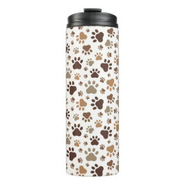 Muddy Paw Prints Thermal Tumbler Thermosbecher