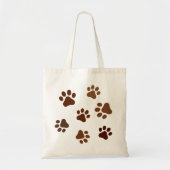 Muddy Paw Prints Tragetasche (Vorne)